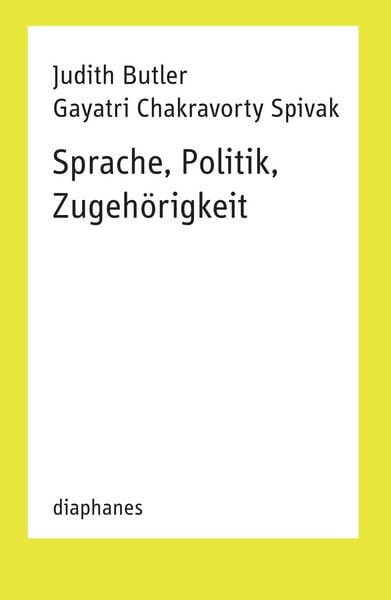Produktbild: Sprache, Politik, Zugeh&ouml;rigkeit