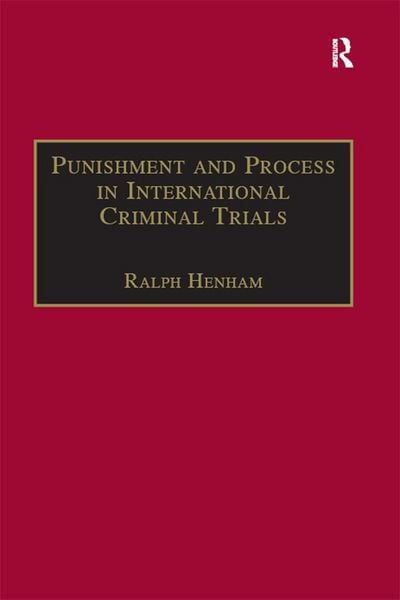 Produktbild: Punishment and Process in International Criminal Trials