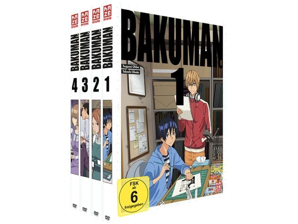Produktbild: Bakuman - DVD Gesamtausgabe ohne Schuber [4 DVDs]