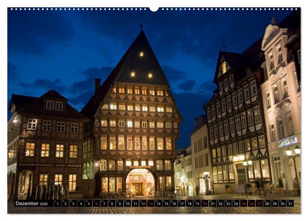 Produktbild: Hildesheimer Ansichten (hochwertiger Premium Wandkalender 2026 DIN A2 quer), Kunstdruck in Hochglanz