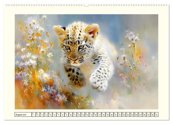 Produktbild: Leopardenkinder. Afrikas Katzenbabys im Licht der Natur (hochwertiger Premium Wandkalender 2027 DIN A2 quer), Kunstdruck in Hochglanz