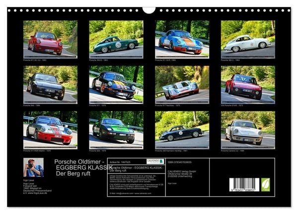 Produktbild: Porsche Oldtimer - EGGBERG KLASSIK - Der Berg ruft (Wandkalender 2026 DIN A3 quer), CALVENDO Monatskalender