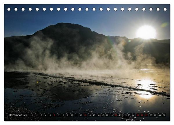 Produktbild: Atacama W&uuml;ste - Landschaften der Extreme (Tischkalender 2026 DIN A5 quer), CALVENDO Monatskalender