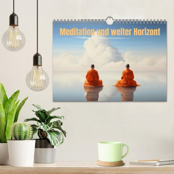 Produktbild: Meditation und weiter Horizont (Wandkalender 2026 DIN A4 quer), CALVENDO Monatskalender