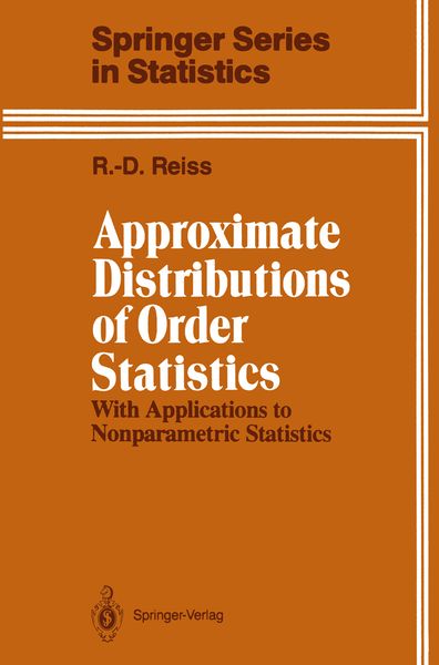 Produktbild: Approximate Distributions of Order Statistics