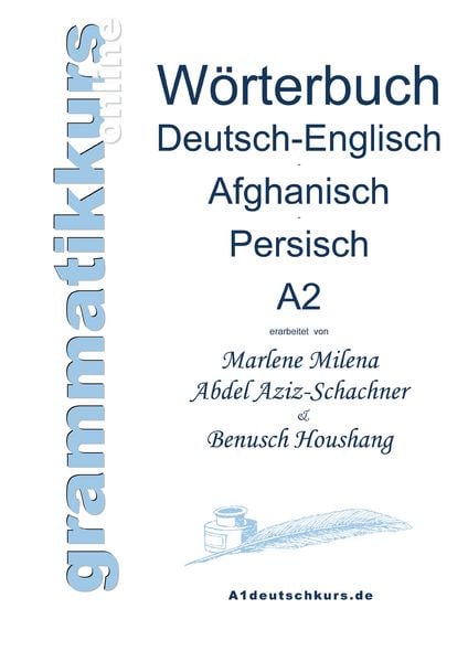 Produktbild: W&ouml;rterbuch Deutsch-Englisch-Afghanisch-Persisch Niveau A2