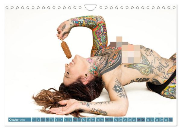 Produktbild: Tattoo-Liebe, die unter die Haut geht (Wandkalender 2026 DIN A4 quer), CALVENDO Monatskalender