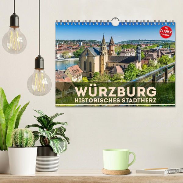 Produktbild: W&Uuml;RZBURG Historisches Stadtherz (Wandkalender 2026 DIN A4 quer), CALVENDO Monatskalender
