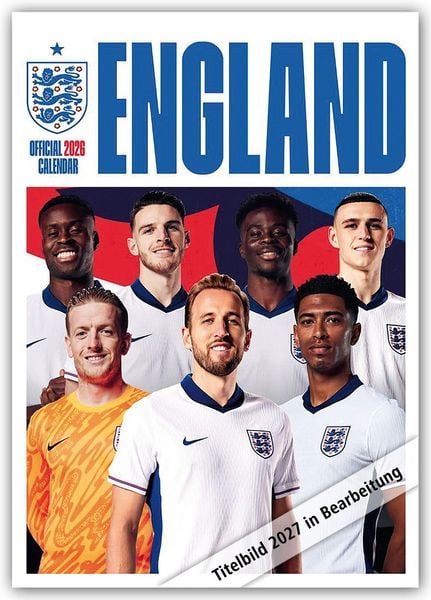 Produktbild: England Men's Football &ndash; Englische Fu&szlig;ball-Nationalmannschaft 2027 &ndash; A3-Posterkalender