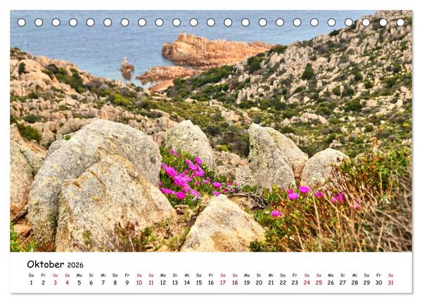 Produktbild: Sardinien - Ein St&uuml;ck Karibik im Mittelmeer (Tischkalender 2026 DIN A5 quer), CALVENDO Monatskalender