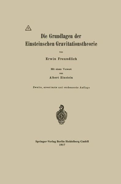 Produktbild: Die Grundlagen der Einsteinschen Gravitationstheorie