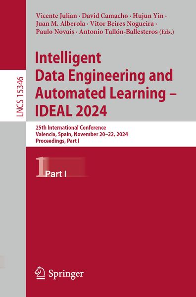 Produktbild: Intelligent Data Engineering and Automated Learning &ndash; IDEAL 2024