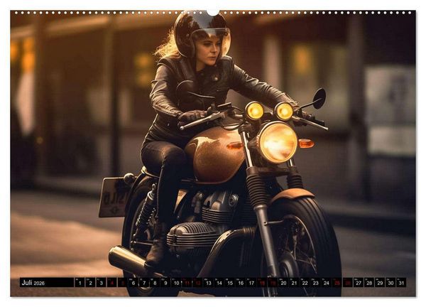 Produktbild: Urban Biker (hochwertiger Premium Wandkalender 2026 DIN A2 quer), Kunstdruck in Hochglanz