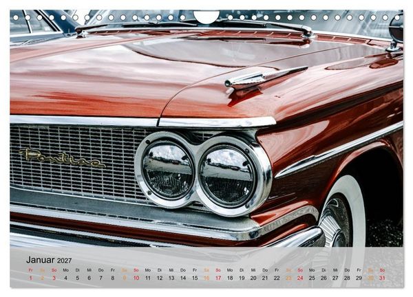 Produktbild: Pontiac Star Chief - Details voller Stil (Wandkalender 2027 DIN A4 quer), CALVENDO Monatskalender