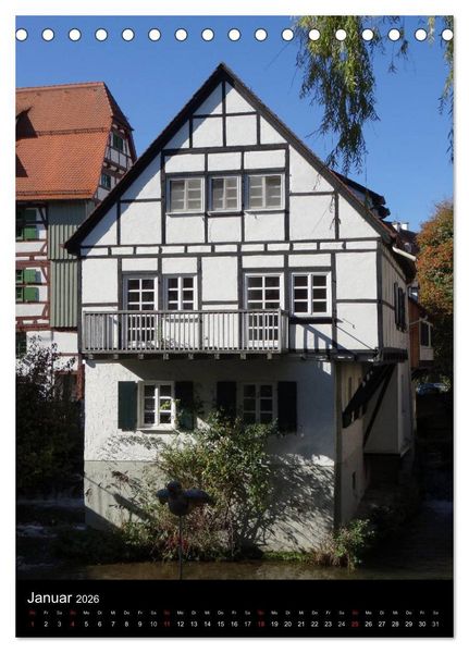 Produktbild: Fischerviertel in Ulm (Tischkalender 2026 DIN A5 hoch), CALVENDO Monatskalender