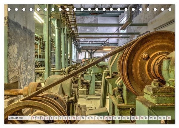 Produktbild: Vergessene Technik - abgeschaltet und stillgelegt (Tischkalender 2026 DIN A5 quer), CALVENDO Monatskalender