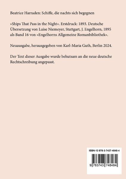 Produktbild: Schiffe, die nachts sich begegnen