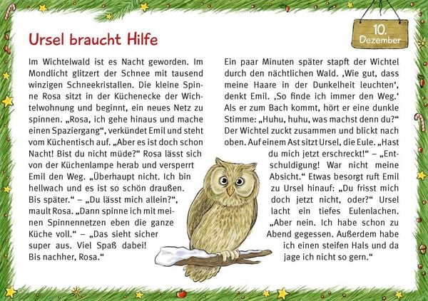 Produktbild: Wichtel Emil und die Waldtiere. 24 Geschichten zum Vorlesen im Advent. F&uuml;r Kinder von 3 bis 6