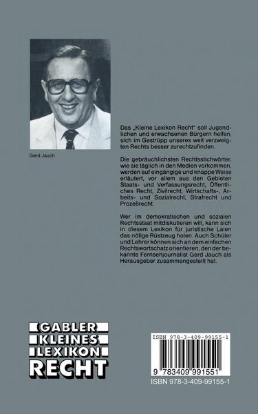 Produktbild: Gabler Kleines Lexikon Recht