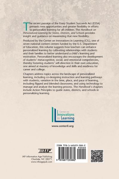 Produktbild: Handbook on Personalized Learning for States, Districts, and Schools(HC)