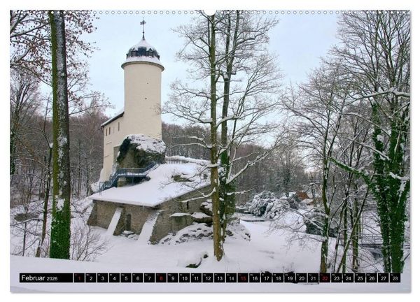 Produktbild: Schl&ouml;sser und Burgen in Sachsen (Wandkalender 2026 DIN A2 quer), CALVENDO Monatskalender