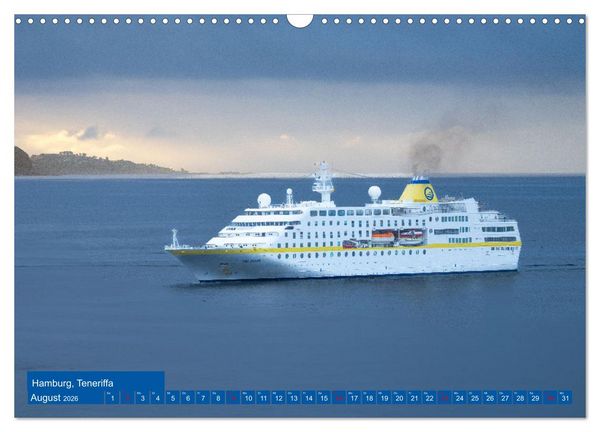 Produktbild: Kreuzfahrtschiffe unterwegs (Wandkalender 2026 DIN A3 quer), CALVENDO Monatskalender