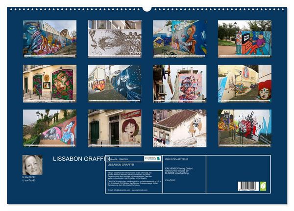 Produktbild: LISSABON GRAFFITI (Wandkalender 2026 DIN A2 quer), CALVENDO Monatskalender