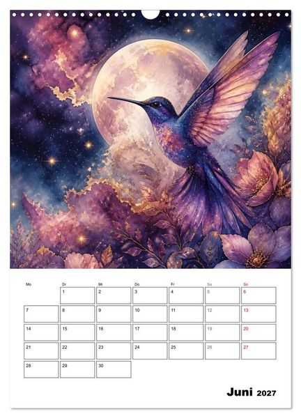 Produktbild: Kolibri-Welten (Wandkalender 2027 DIN A3 hoch), CALVENDO Monatskalender