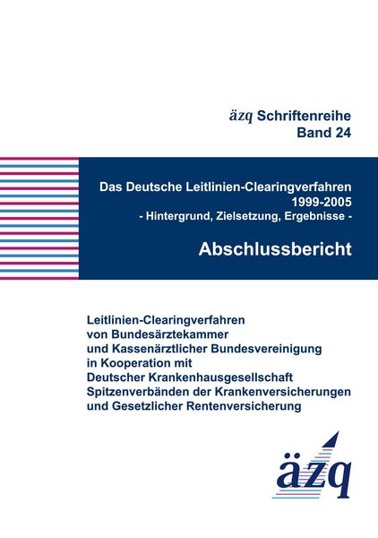 Produktbild: Das Deutsche Leitlinien-Clearingverfahren 1999-2005
