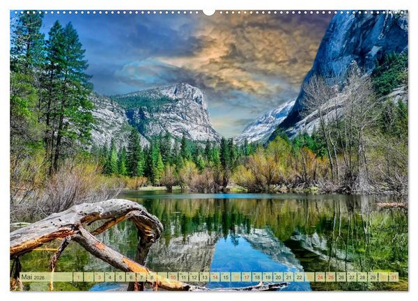 Produktbild: Nationalparks der USA - atemberaubend sch&ouml;n (Wandkalender 2026 DIN A2 quer), CALVENDO Monatskalender