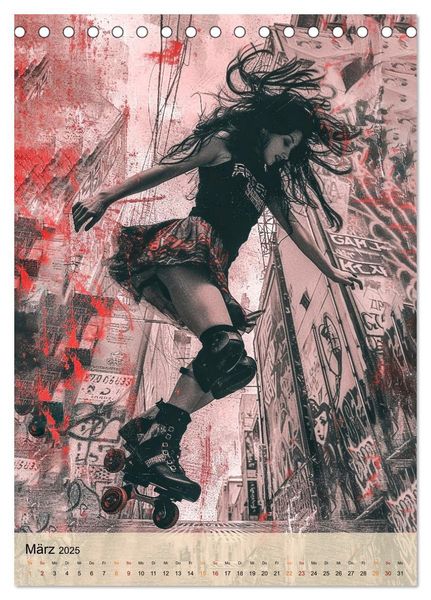 Produktbild: Rollerblades - einfach cool (Tischkalender 2025 DIN A5 hoch), CALVENDO Monatskalender