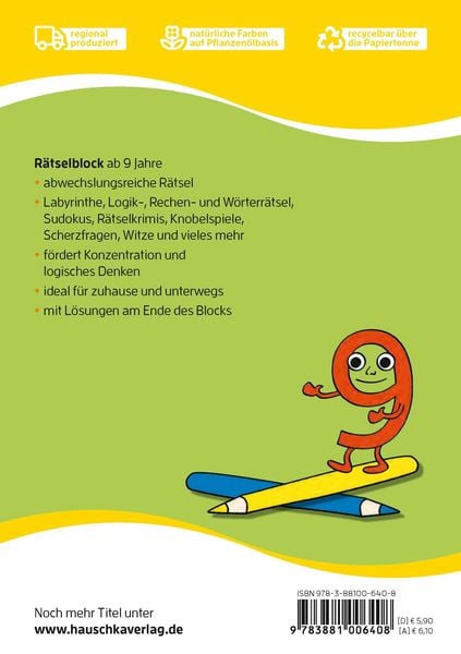 Produktbild: Rätselblock ab 9 Jahre - Band 2