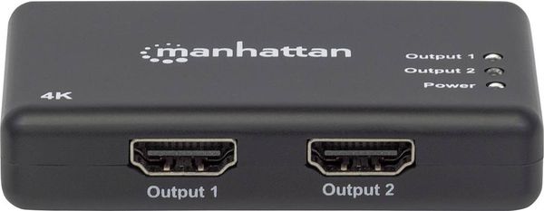 Manhattan 207669 2 Port HDMI-Splitter 4096 x 2160 Pixel Schwarz