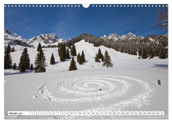 Produktbild: Kraftpl&auml;tze in den Bergen (Wandkalender 2026 DIN A3 quer), CALVENDO Monatskalender