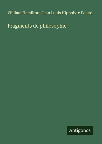 Produktbild: Fragments de philosophie