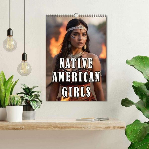 Produktbild: Native American Girls (Wandkalender 2026 DIN A3 hoch), CALVENDO Monatskalender