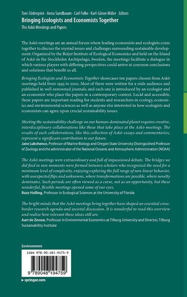 Produktbild: Bringing Ecologists and Economists Together