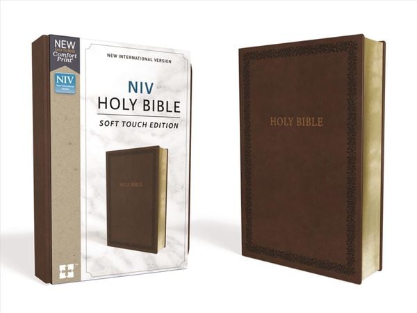 Produktbild: NIV, Holy Bible, Soft Touch Edition, Imitation Leather, Brown, Comfort Print