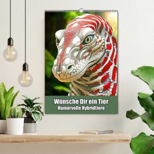 Produktbild: W&uuml;nsche Dir ein Tier &ndash; Humorvolle Hybridtiere (Wandkalender 2026 DIN A2 hoch), CALVENDO Monatskalender