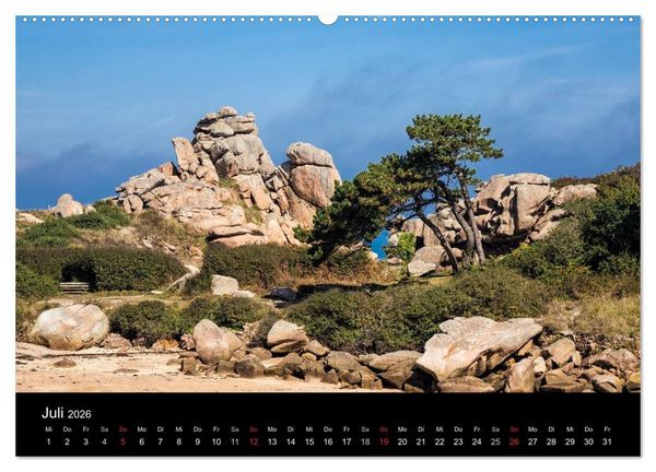 Produktbild: Unterwegs in der Bretagne (Wandkalender 2026 DIN A2 quer), CALVENDO Monatskalender