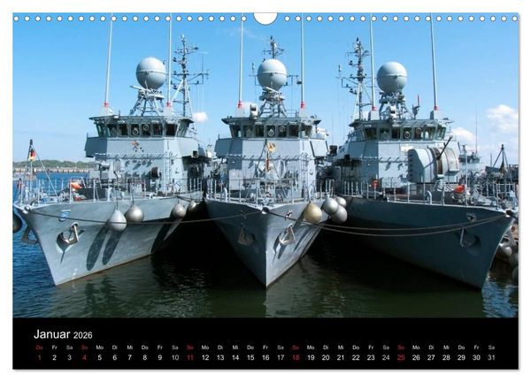 Produktbild: Marinest&uuml;tzpunkt Kiel (Wandkalender 2026 DIN A3 quer), CALVENDO Monatskalender