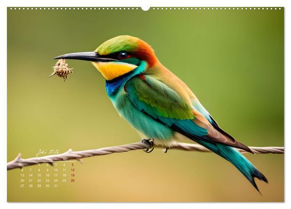 Produktbild: Afrikas vielf&auml;ltige Vogelwelt (Wandkalender 2026 DIN A2 quer), CALVENDO Monatskalender