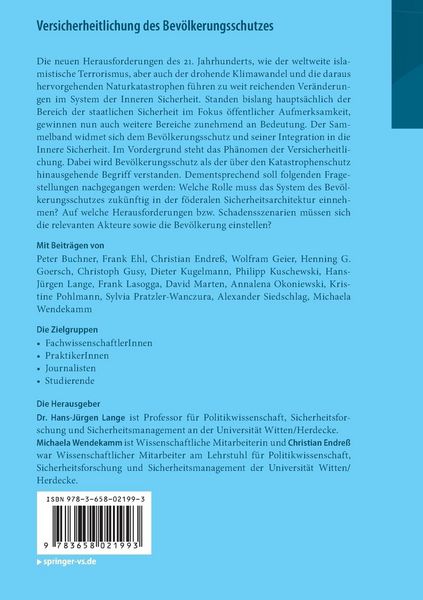 Produktbild: Versicherheitlichung des Bev&ouml;lkerungsschutzes