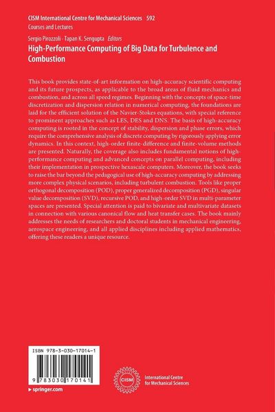 Produktbild: High-Performance Computing of Big Data for Turbulence and Combustion