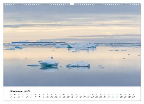 Produktbild: Heike Odermatt: 80&deg; Nord - Fotografien von Spitzbergen und Nordaustland (Wandkalender 2026 DIN A2 quer), CALVENDO Monatskalender