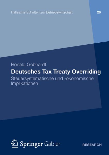 Produktbild: Deutsches Tax Treaty Overriding