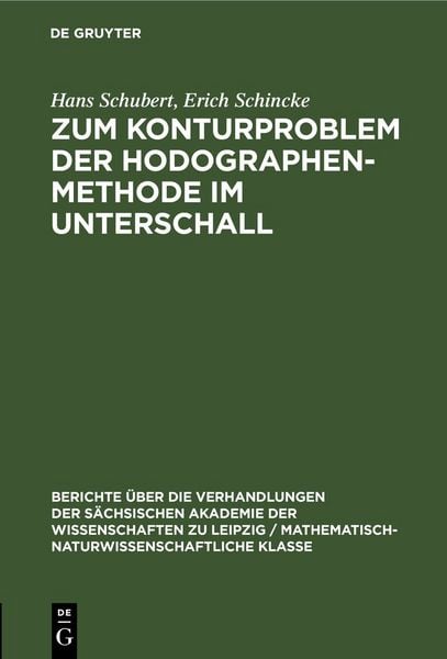 Produktbild: Zum Konturproblem der Hodographenmethode im Unterschall