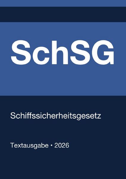 Produktbild: SchSG - Schiffssicherheitsgesetz (Deutschland) 2026