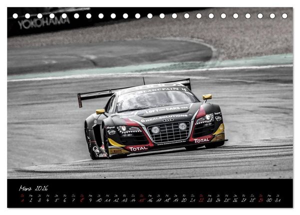 Produktbild: EMOTIONS ON THE GRID - Blancpain Endurance Series N&uuml;rburgring (Tischkalender 2026 DIN A5 quer), CALVENDO Monatskalender