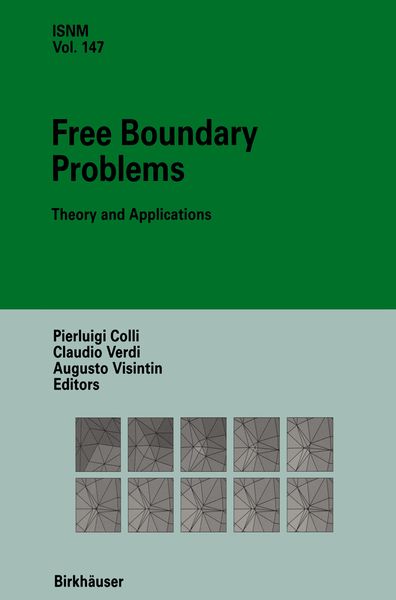 Produktbild: Free Boundary Problems